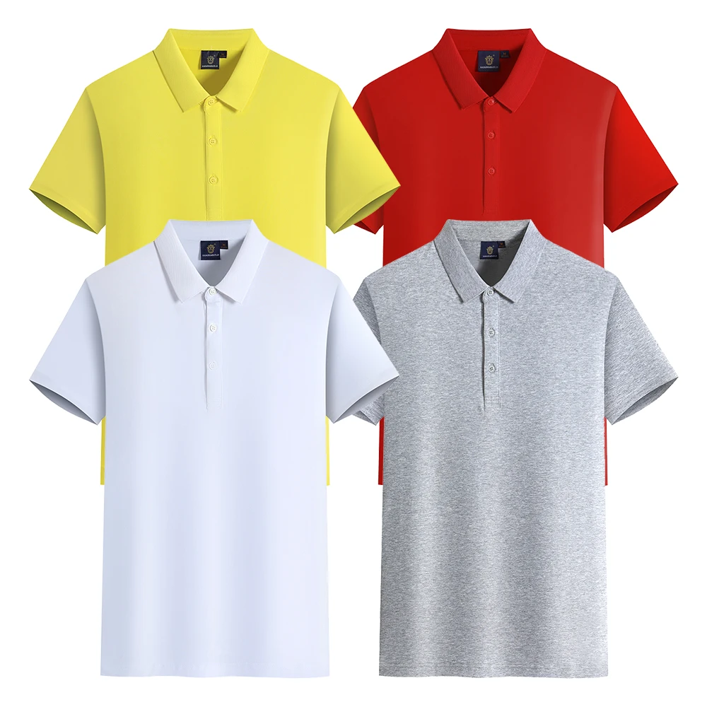 AI- MICH Hot Selling Breathable Polo Shirts New Fashion Blank Bulk High Quality Plus Size Unisex Polo Shirts
