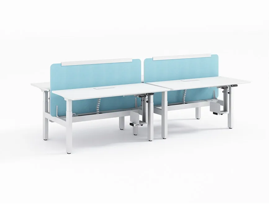 Melamine Modern Office Furniture L Shape Wooden Executive Desk Table electric standing desk