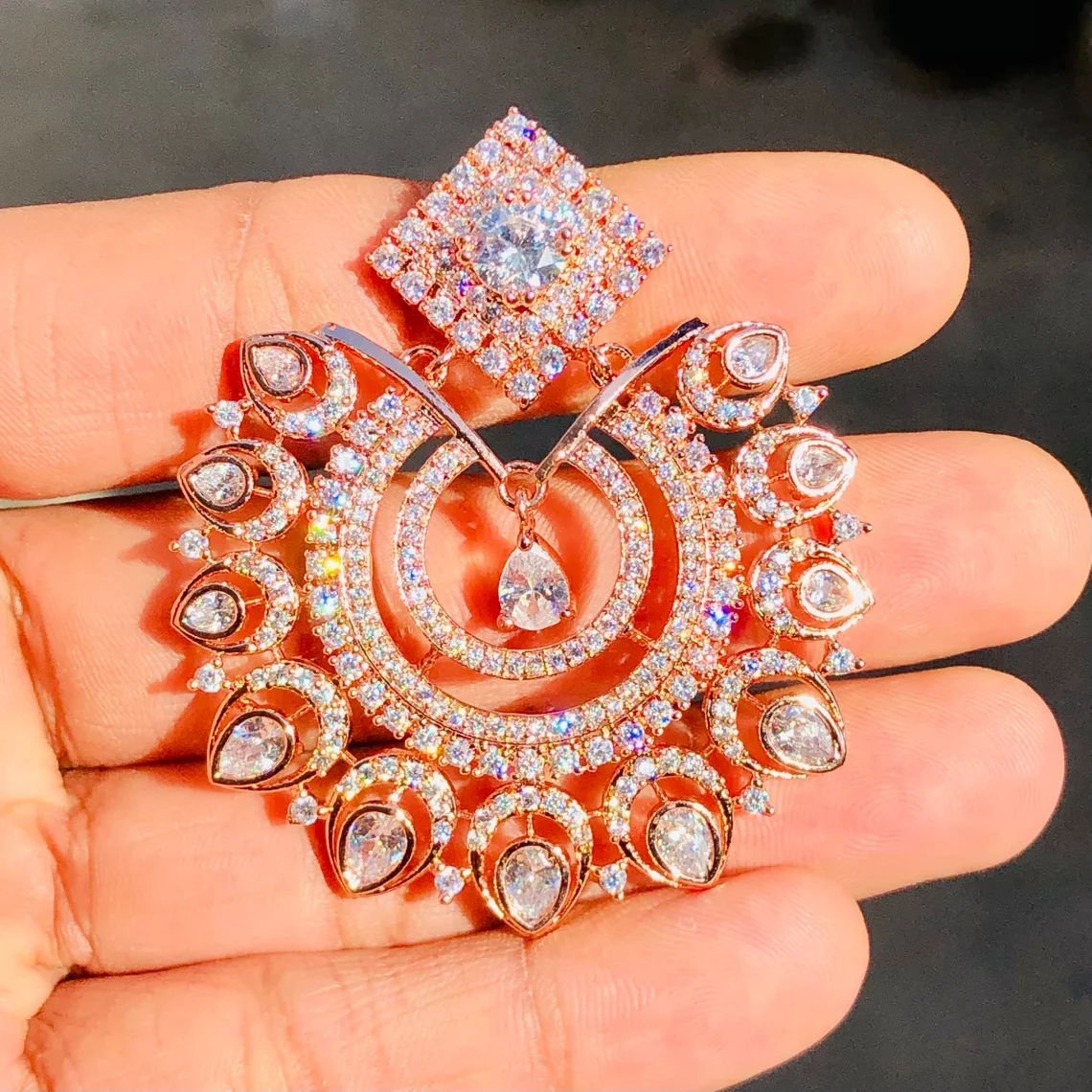 New Arrive Handmade Angelina Jolie Inspired Diamond Jewelry Earrings and Necklace Set Crafted in 925 Stirling Silver Gift