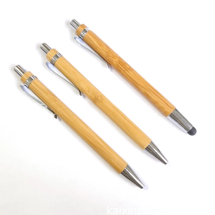 Subli-forward High Quality Recycled Bamboo Ball Pen Custom LOGO Eco Friendly Wood Ballpoint Pen for Engraving Blanks Printing
