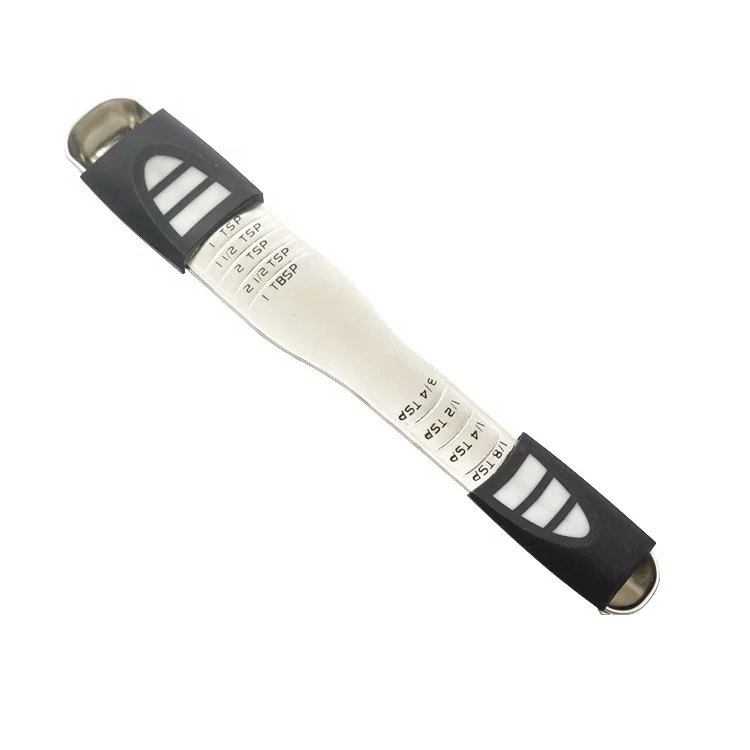 
Amazon Hot Sale Metal Adjustable Measuring Spoon With Double Head 