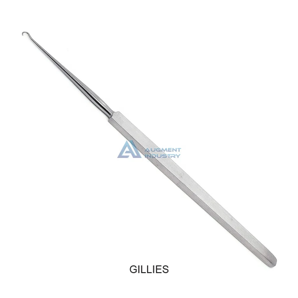 
GILLIES Hook Retractor Sharp 18CM Stainless Steel Surgical Fine Wound Retractors Dura Hook Retractor 