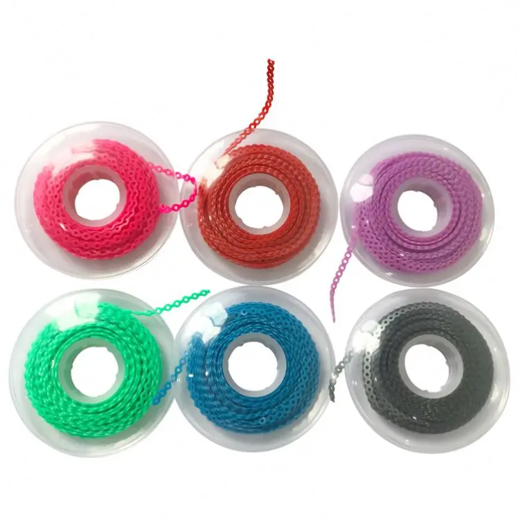Dental consumables - Mouth rollers rubber band slong orthodontic elastic power chains comfortable orthodontic elastic chains