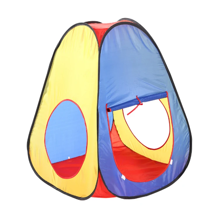 Высокое качество Портативный 3-в-1 интересные прочный вручную треугольник Игровая палатка с туннель с шариками для детей