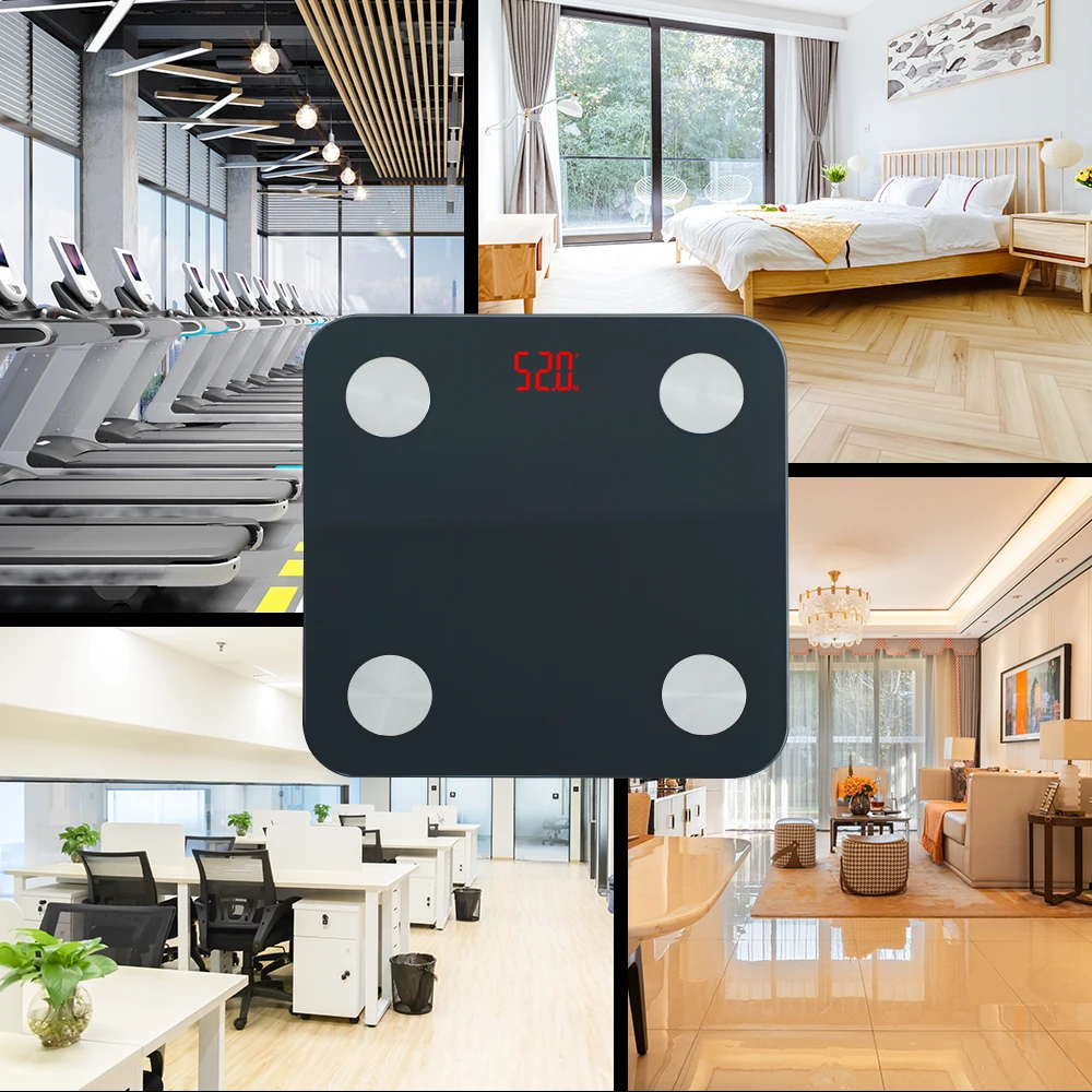 Drop Shipping BMI Body Fat Weighing Scale Personal Household Electronic Glass Body Scale