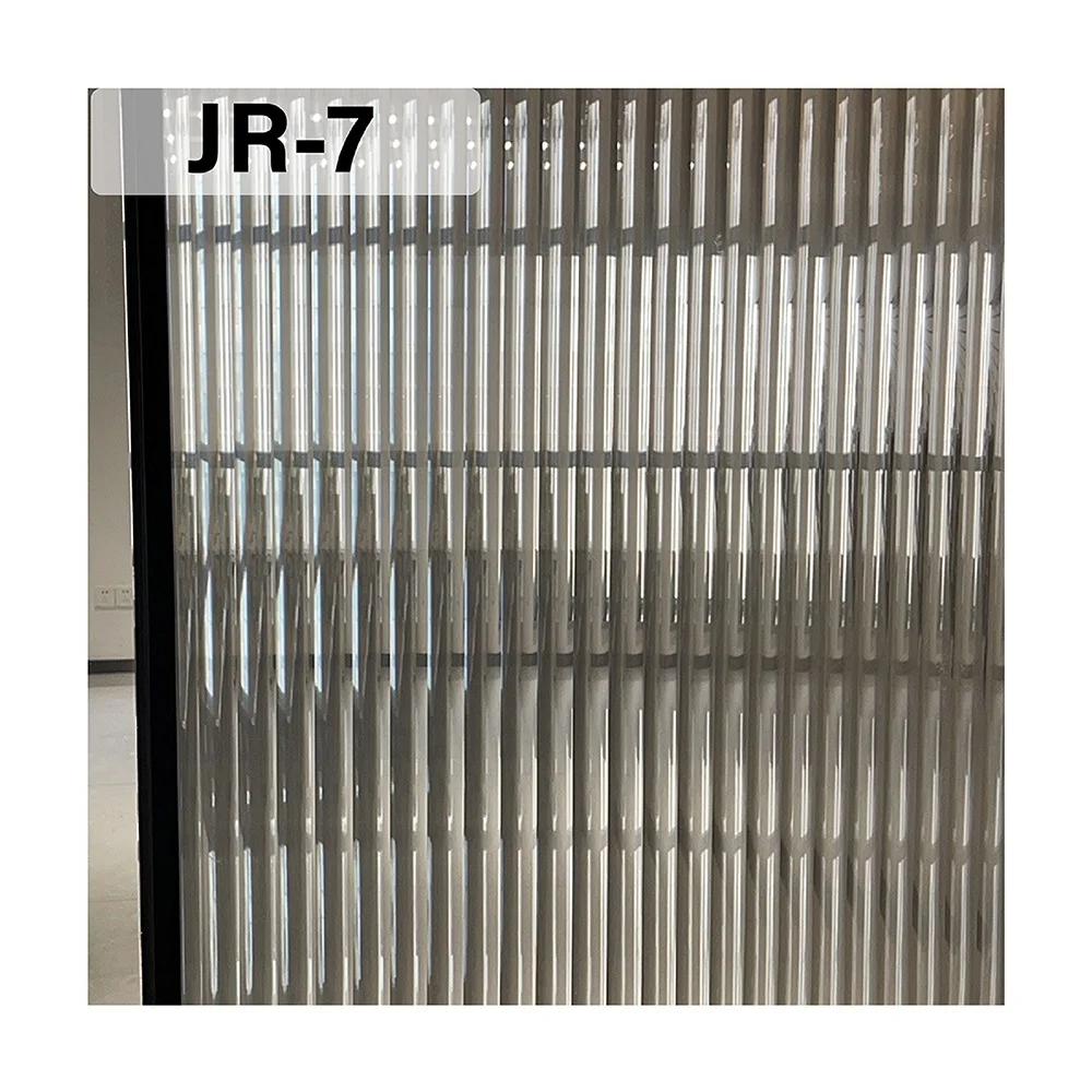 25mm Reeded self adhesive frosted glass window film for home