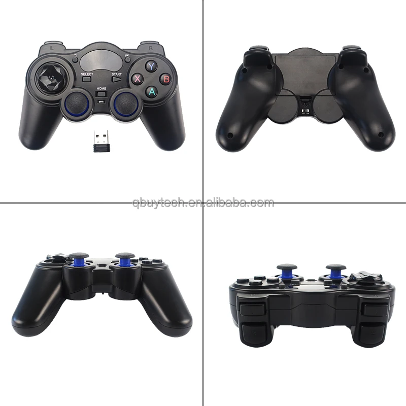 2.4G Wireless Game Controller Joystick Gamepad With Micro USB OTG Converter Adapter For Android TV Box For PC PS3