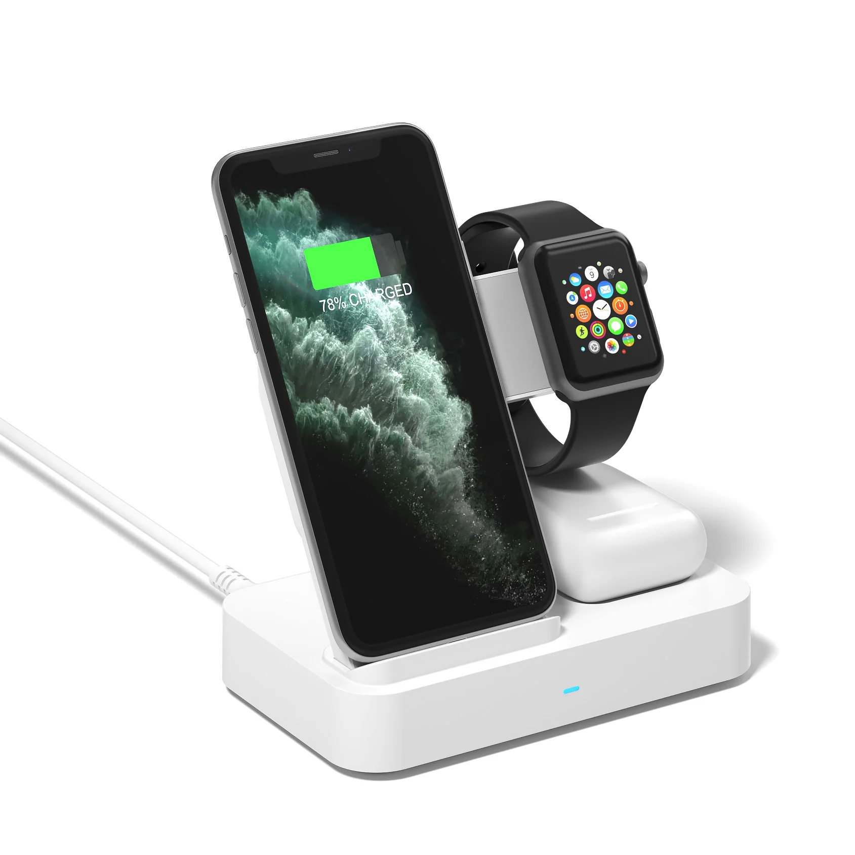 Mobile Cute Long Distance Dual Smart 2 in 1 Table 30W Wireless Charger 2020 Travel Phone