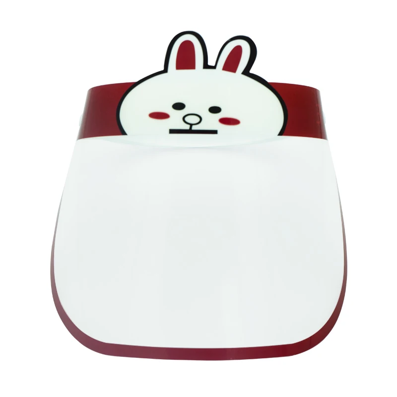 Популярный защитный козырек, прозрачные милые Мультяшные экраны, защита от запотевания, пластиковый защитный козырек для детей и домашних животных