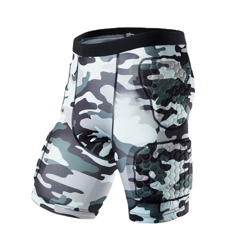 Anti-Collision Men Pad Impact Short Hip Honeycomb Protective Youth Kids Compression Padded Shorts American Football Girdle