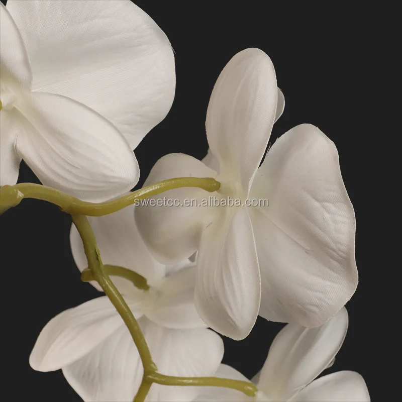 Hot sale vanda orchids flower artificial phalaenopsis orchid in pot for home decoration