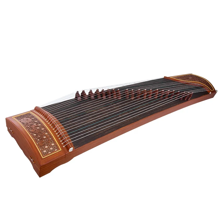 Traditional Guzheng Chinese Yangzhou 21 Strings Zither Musical