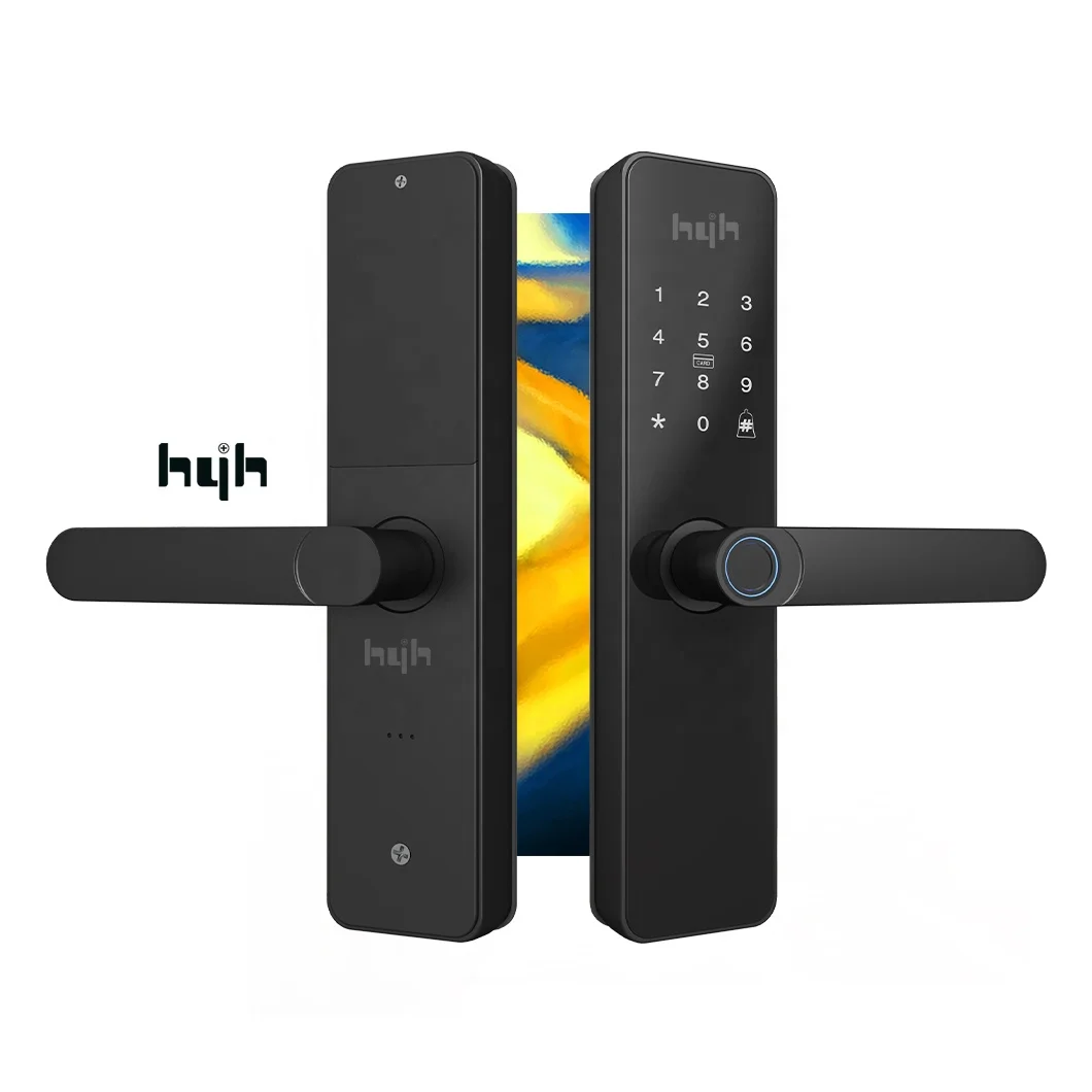 Guangdong-hyh Fancy Digital Fingerprint Hand Eletronic Smart Door Lock Outdoor Fingerprint Digital Main Double Door Lock System