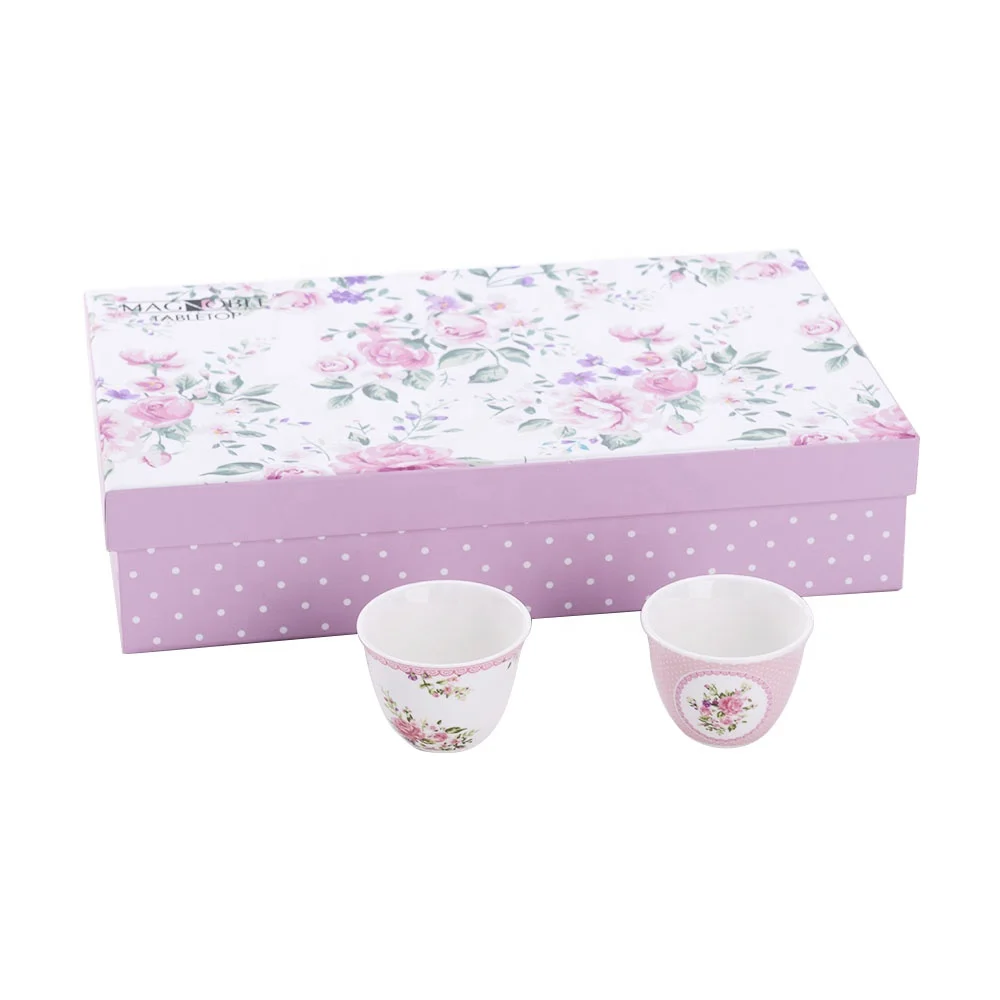 New products porcelain bone china coffee cup and saucer sets ceramic Arabic