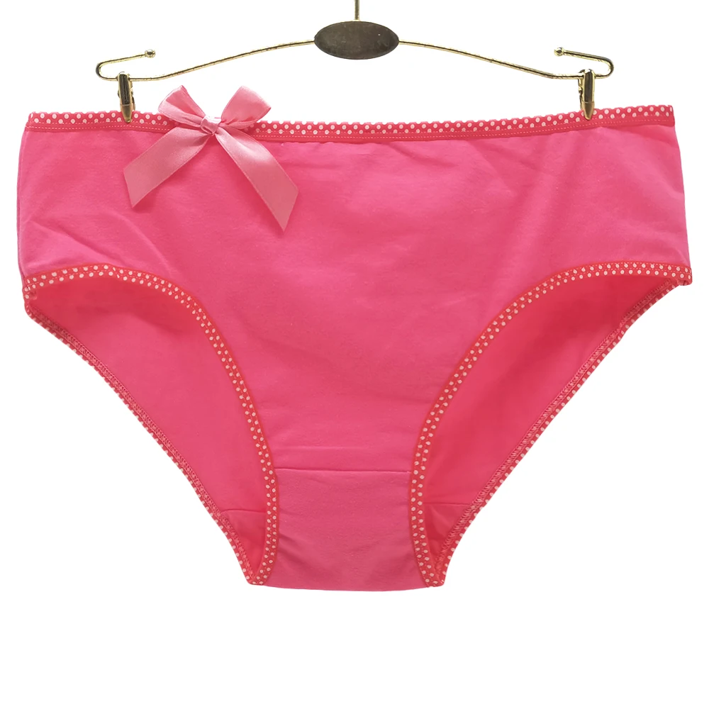 Yun Meng Ni Underwear XXL/XXXL/XXXXL Plain Colors Daily Cotton Panties Big Size Woman Underwear
