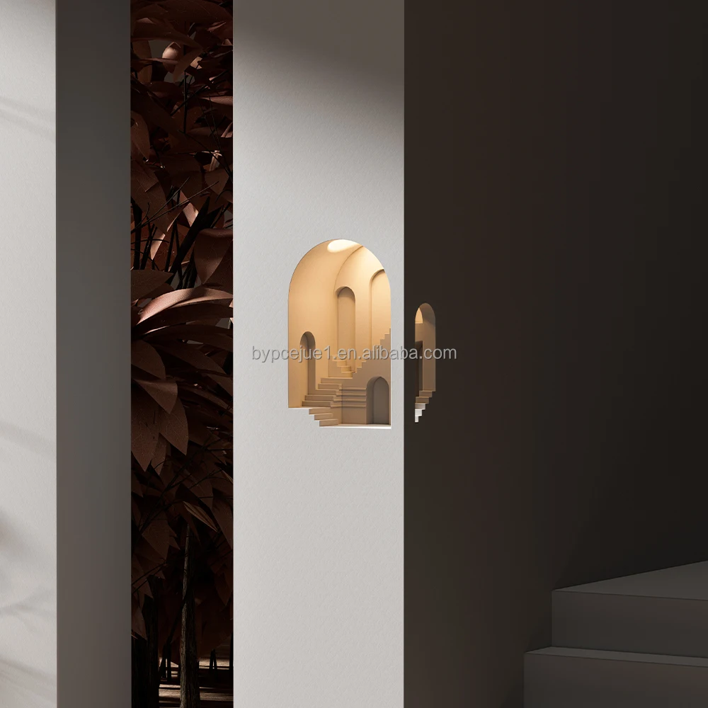 Multifunctional Built In Stair Corner Wall Lamp Aromatherapy Wax Lamp Modern Home Induction Stair Lamp