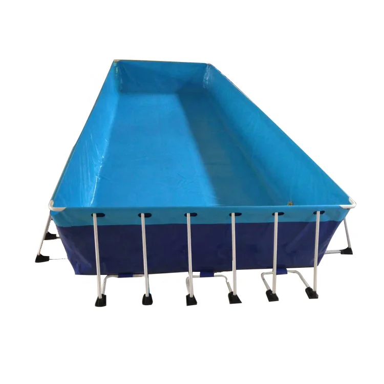 New Design Outdoor Inflatable Rectangular Metal Frame Family Size Kids Water Park Swimming Pool