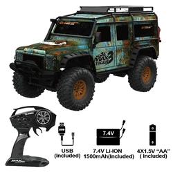 HB ZP1001 1/10 RC Truck 2.4G 4WD Rc Car Proportional Control Retro Vehicle LED Light RTR Model 1/2 Battery Outdoor Toy