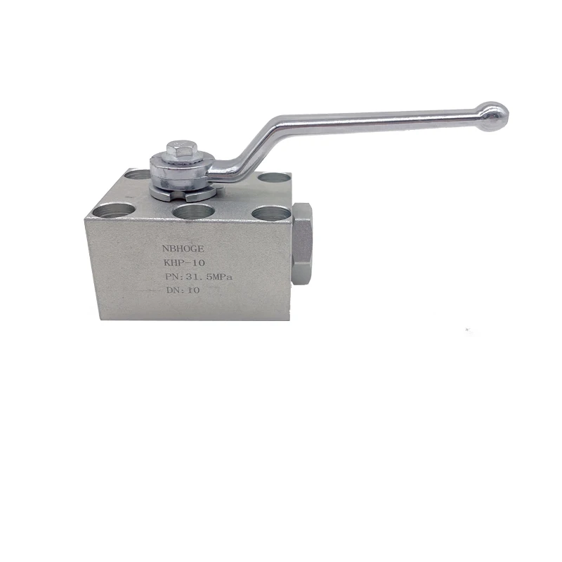 HONGGE 2022 Carbon Steel KHP(PKH)-10 Good Price High Pressure Plate Hydraulic Ball Valve 3/8Inch