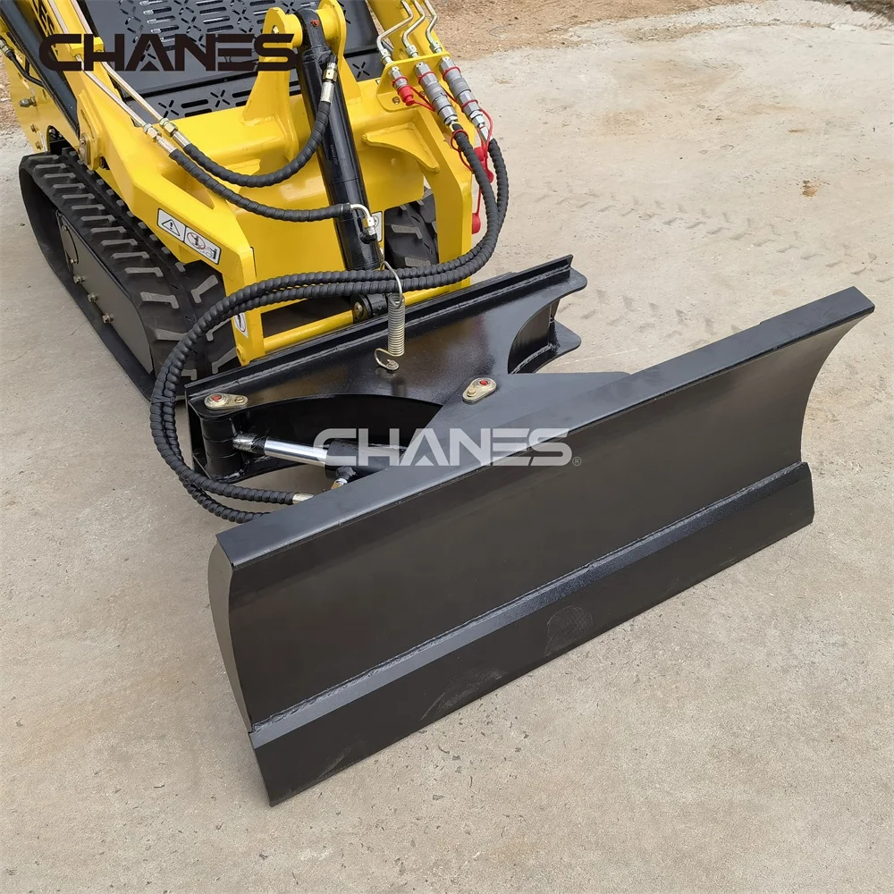 New  skid steer Dozer blade farm use mini skid steer loader with track  angle blade attachment on sale