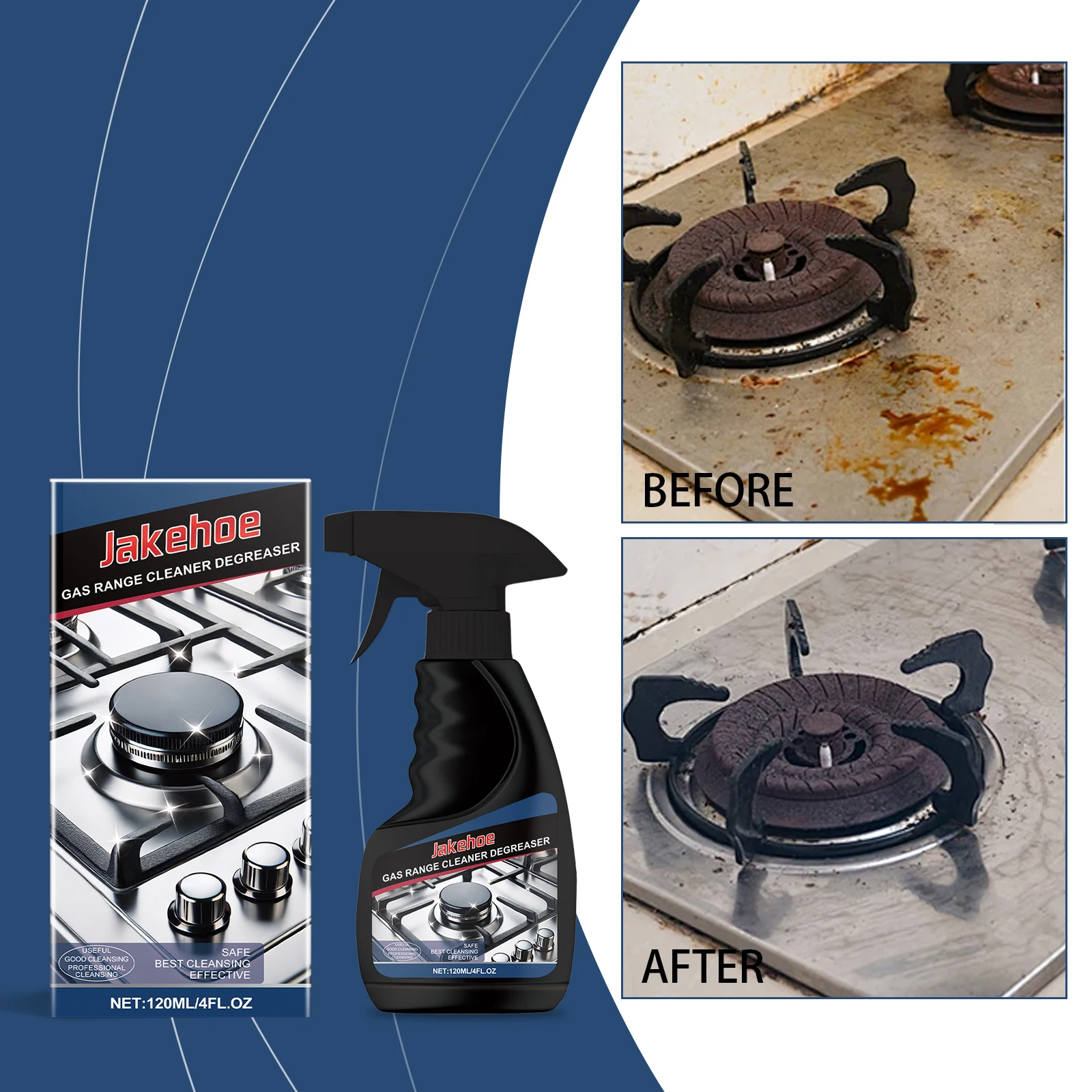 Jakehoe Stove Cleaning Products Effective Clean Cooking Stove Mild Liquid For Cleaning Ovens