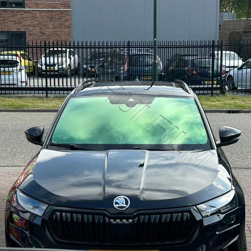 New Arrival Chameleon Window Films Self-Adhesive Front Windshield Windscreen Blue Purple Green Red Chameleon Window Tint Film
