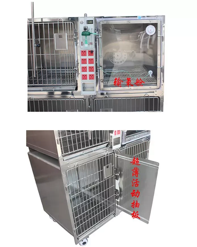Hot Selling Two Door Cat Show Cage Cat Oxygen Cage