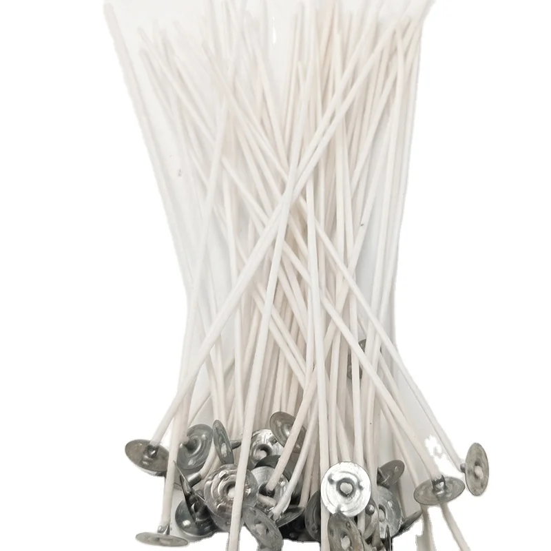 Supplies Customised Candle Wicks For Sale 10cm Fiber Cotton Wick For Soy Scented Candles Making