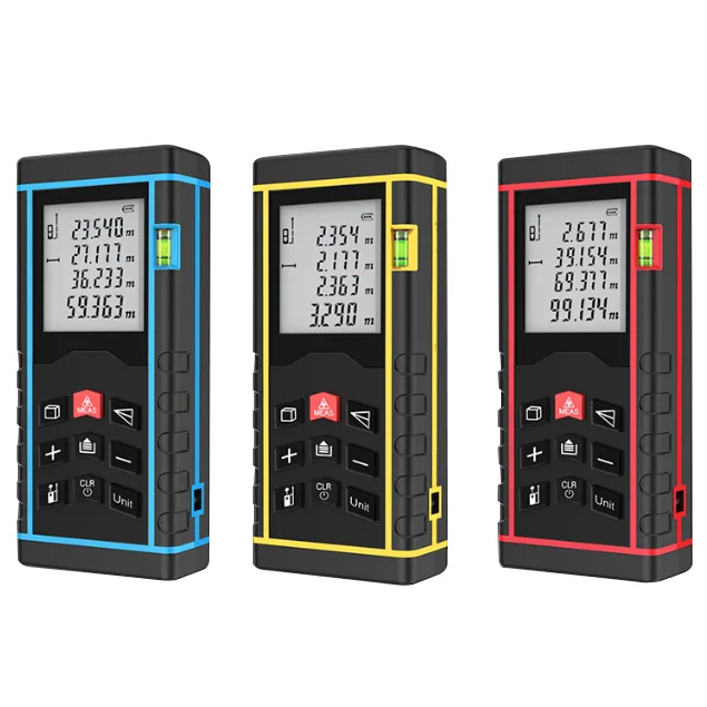 Laser Distance Meter Digital Measure Tool 40/60/80/100 Meter Handheld Infrared Outdoor Room Measuring Instrument with LCD