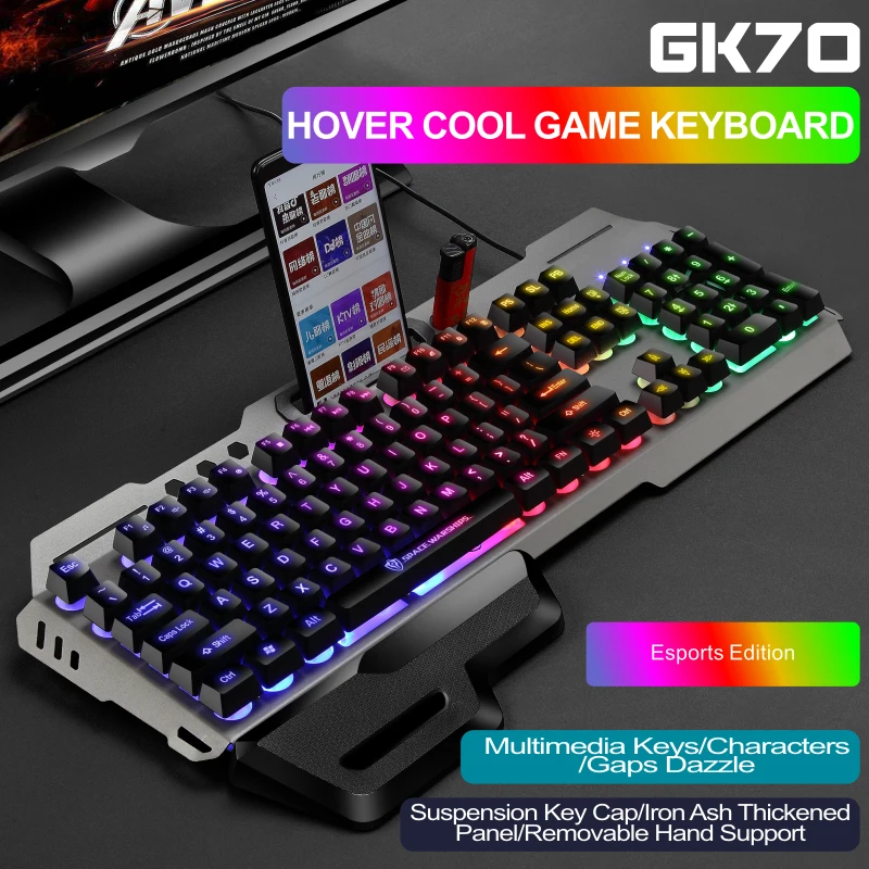 2023 hot Usb Sem Fio Rgb De Laptop Teclado Para Tablet Y E Gamer Kit Wireless Gaming Ergonomic Keyboard and Mouse Combos Set
