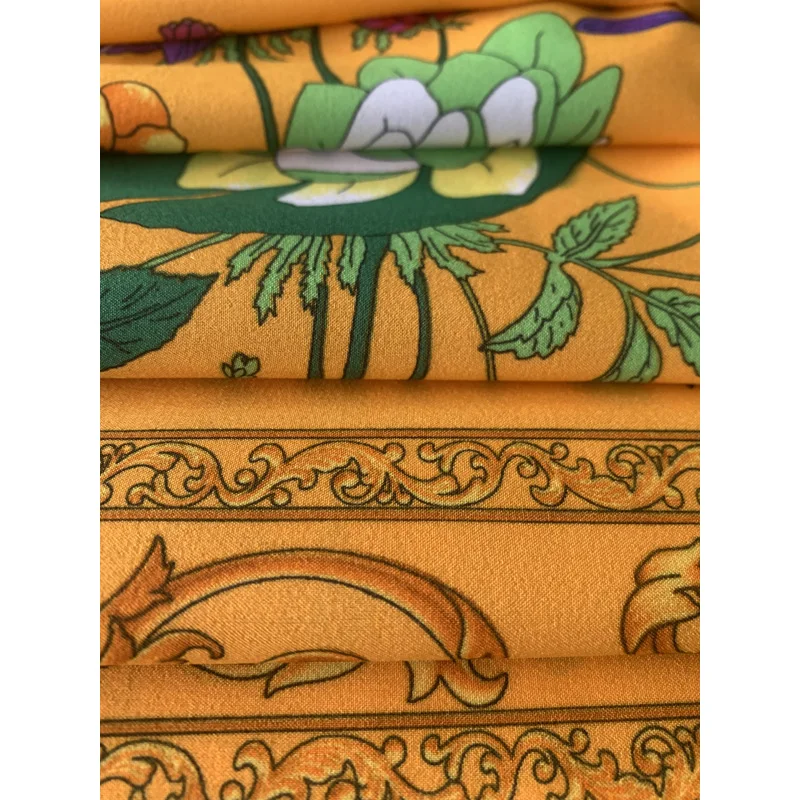 wholesale Fabrics 75d untwisted four-sided stretch chiffon flat screen printing  fabric by the yard for dresses