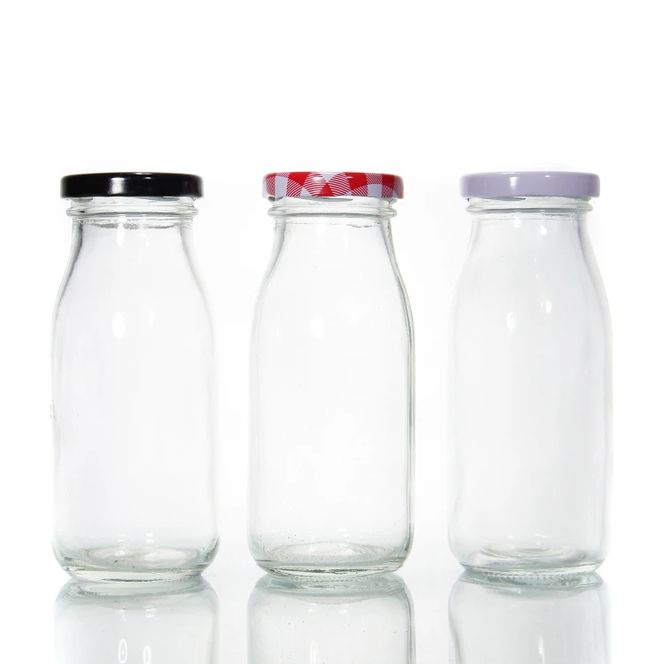 Food Grade Glass Bottle Milk Storage Container High Quality Factory Price Transparent Milk Glass Bottle