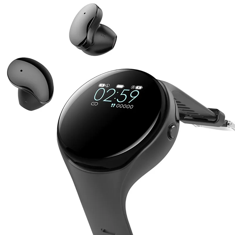 Laudtec Multifunction 2-In-1 Headset And Watch Fashion Smart Watch Wireless Headphones