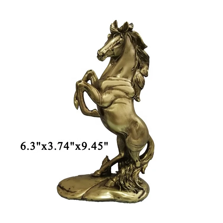 Home Sculpture Creative Furnishing Articles Northern Europe Animal Leopard Tiger Horse Lion Classical  Crafts Electroplating Fur