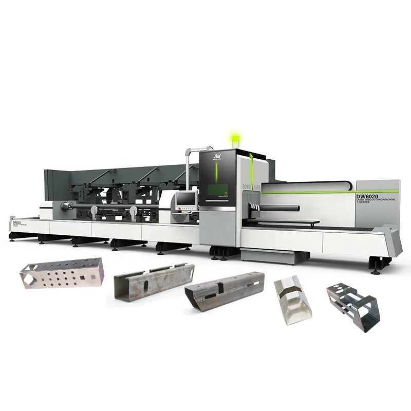 3kw Ipg Tube Auto Feed Tube Pipe Laser Cutter 10mm 20mm 20000w 6kw Cnc Square Metal Fiber Laser Cutting Machine With Rotary