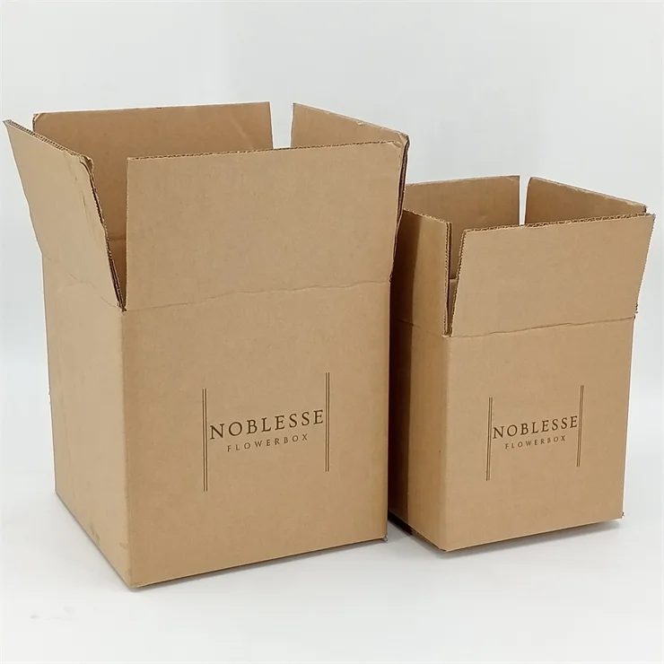 High Quality Printing Logo Brown Kraft Box Corrugated Board Packaging Box