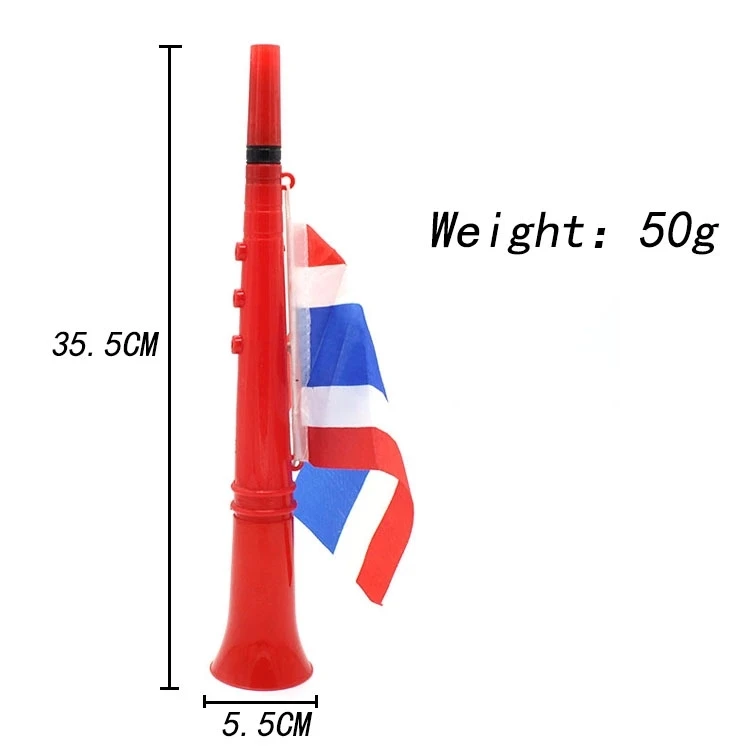 Cheap Custom National Flag Vuvuzela Plastic Horn Soccer Fans Flags Air Horn Cheering Custom Flags Horn