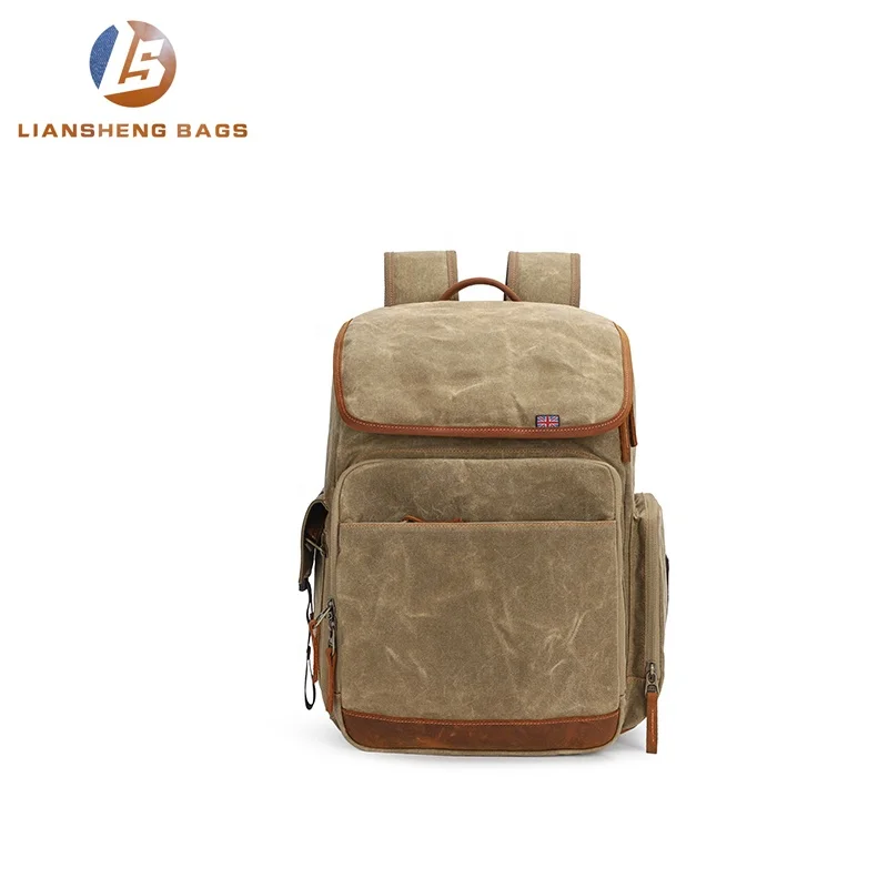 
Outdoor Travel Use Soft Leather DSLR Camera Photography Backpack Bag For Wholesale 
