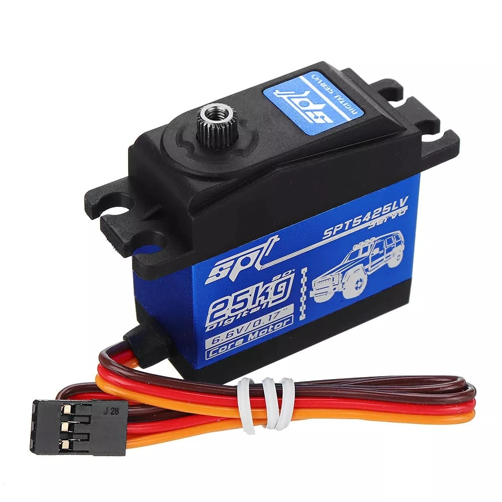 SPT5425LV 25KG High Torque Digital Metal Gear Dc 1 10 rc car steering Servo Motor