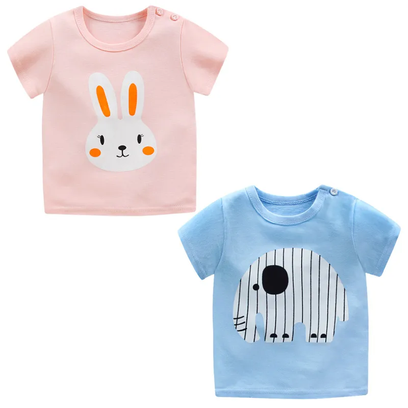 
Summer boys and girls summer coat cotton short sleeve t-shirt men and women baby summer Baby T Shirt 