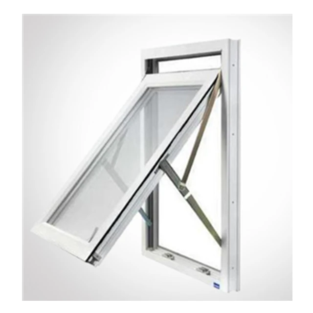 New product PVC/UPVC awning/top hung window with grill design,PVC/UPVC windows and doors