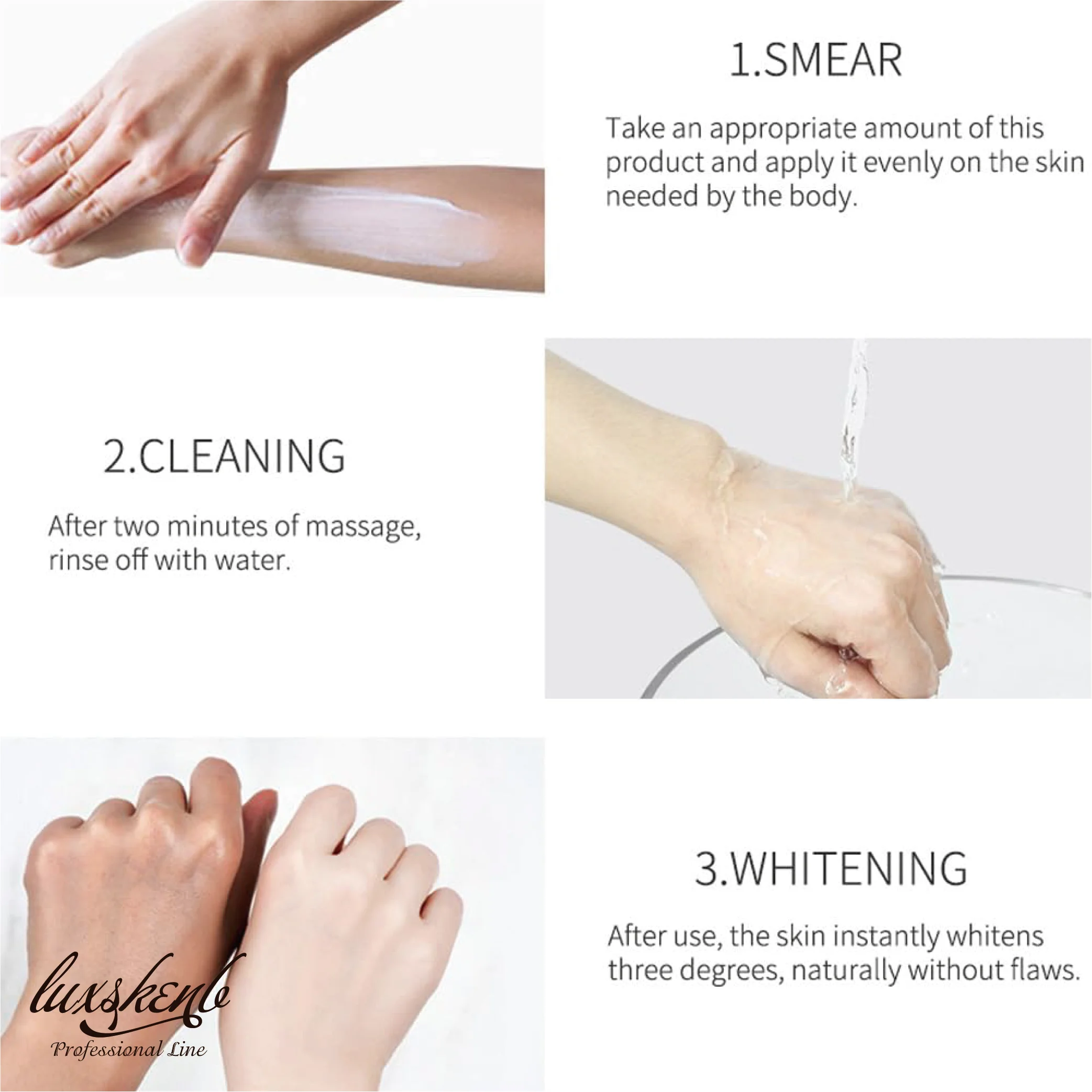 Wholesale Natural AHA Nicotinamide Best Whitening Body Lotions Vegan Body Care Bleaching Lotion for Whole Body Black Skin