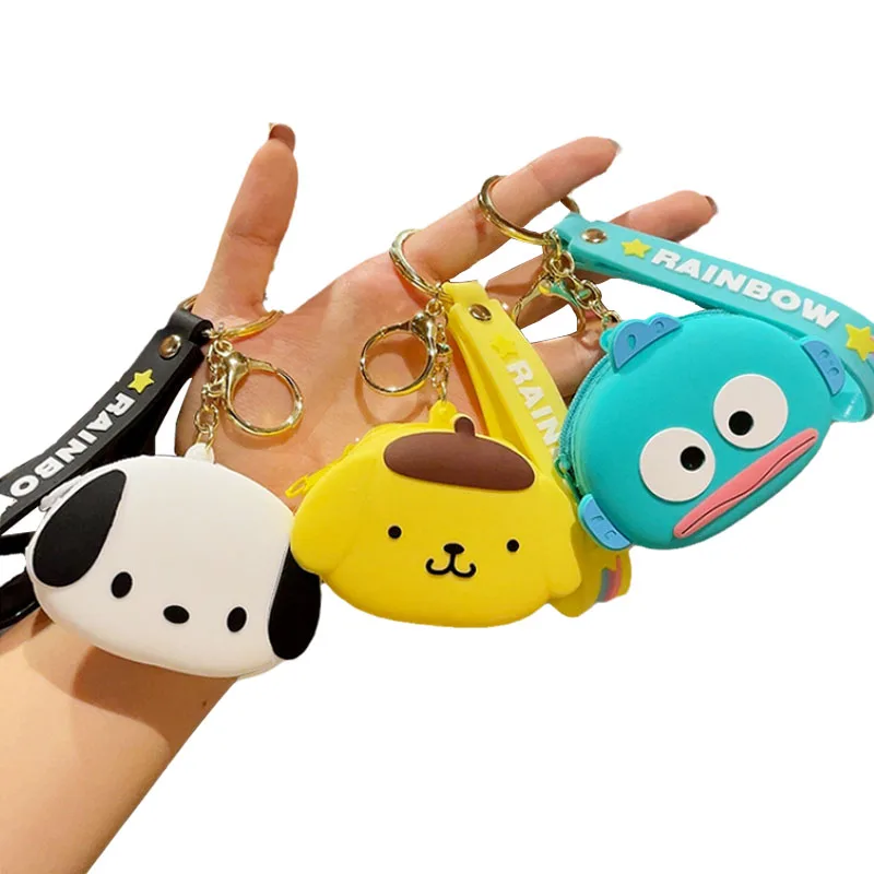 Мультяшный милый силиконовый кошелек для мелочи sanrio
