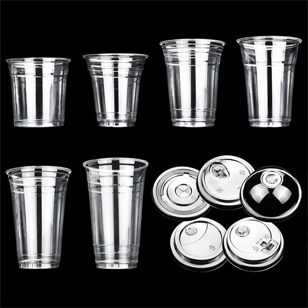 Заводская цена, 16 унций, 500 мл, 24 Onza пластиковые envases para bebida desechables Vaso de Plstico Con Tapa De Jugo Plastico Boba, чашка
