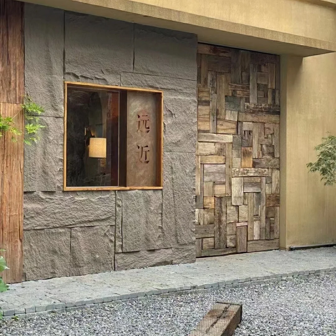 new design ultra light decorative pu stone Polyurethane Artificial stone wall panel big slab