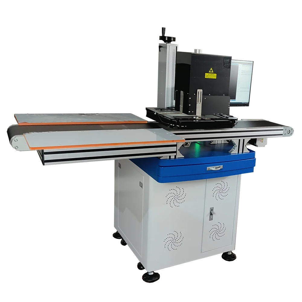 KEYILASER Automatic Visual Focus Laser Marking Machine CCD Camera Visual Positioning 20w 30w 50w Fiber Laser Marking Machine