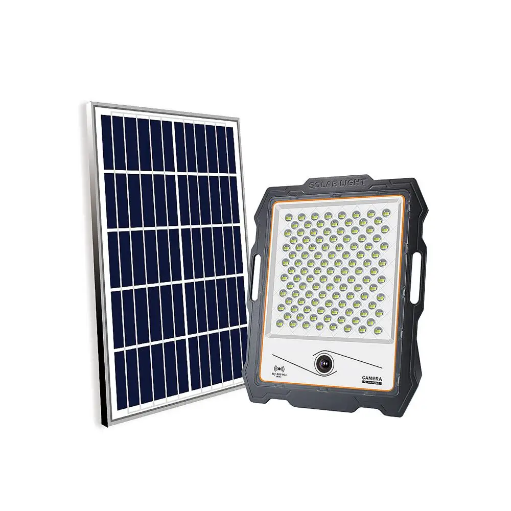 SUNWE IP67 outdoor solar powered CCTV Camera 100w 200w 300w 400w 600w camera solar flood light
