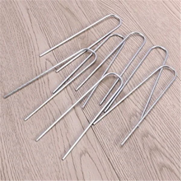 garden landscape fabric pins U shaped sod staple