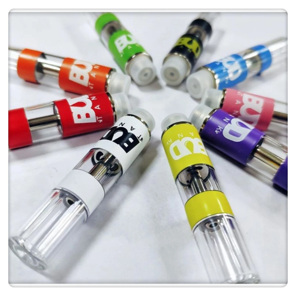 
China Distributor Cbd Oil Vape Pen 0.5Ml 1.0Ml No Cotton Glass Tank Vape Cartridge Custom Vape Pen 