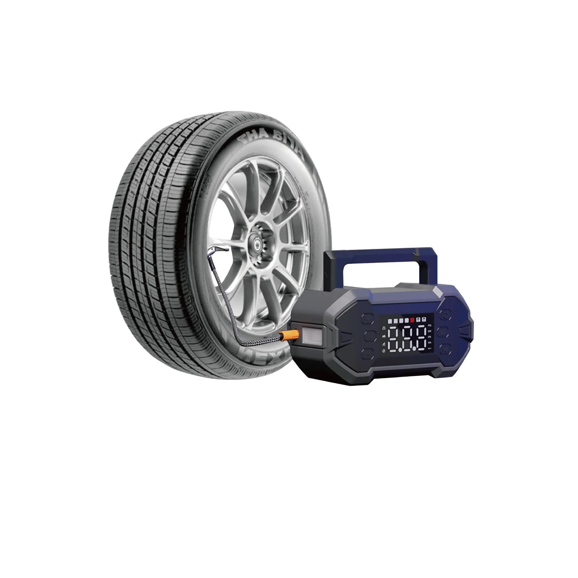 3000A 20000mAh Car jump starter inflation pump integrated machine with led light